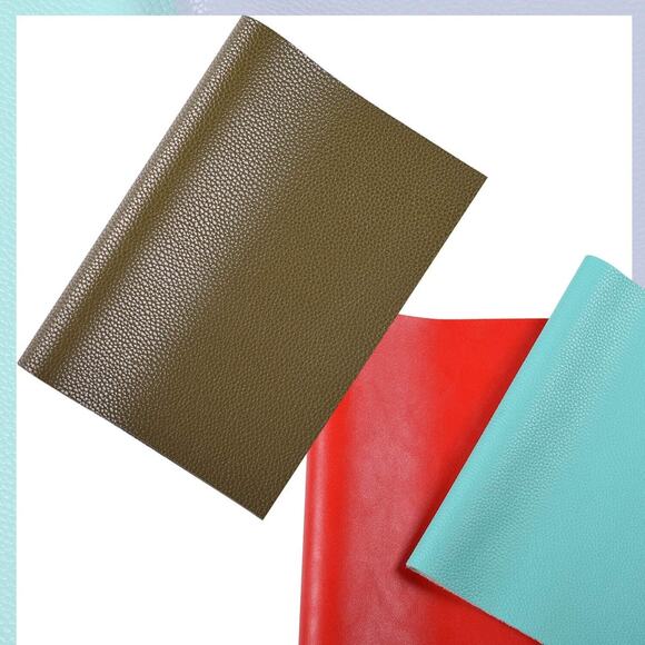 7pcs Faux Leather Sheets Fabric Sheets for Making Earrings Bows Jewelry Wallet - Picture 2 of 12